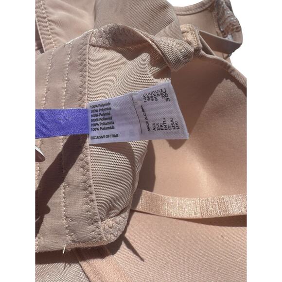 Parfait CAMEO ROSE Pearl Longline Plunge Support Bra US 36C Petal Pink Sexy Lace - Picture 13 of 13